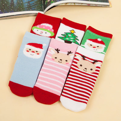 Calcetines Navideños a Rayas para Niños - Image 3