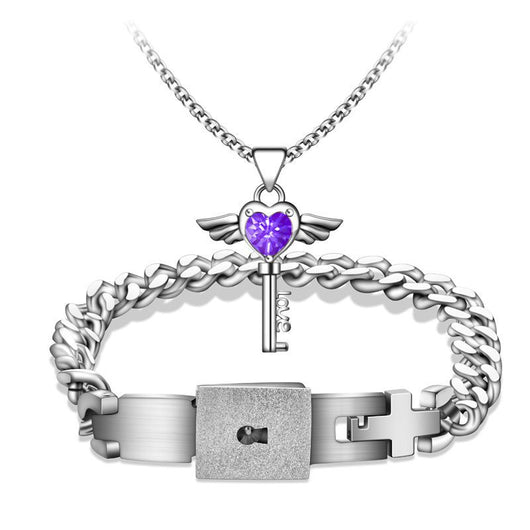 Conjunto de Pulsera y Collar con Diseño Concéntrico - Image 6