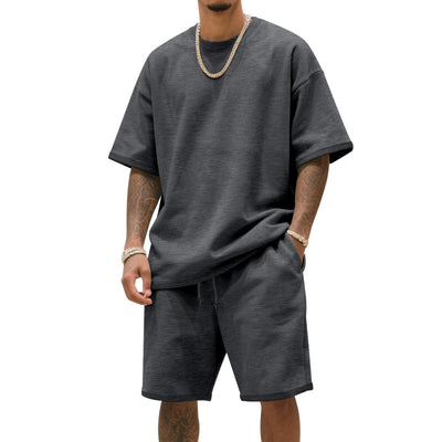 Traje Deportivo Hombre Manga Corta Ajuste Relajado para Verano - Image 4