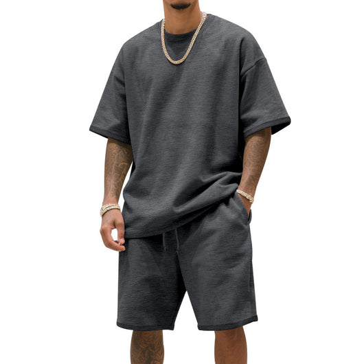 Traje Deportivo Hombre Manga Corta Ajuste Relajado para Verano - Image 4