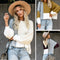 Blusa Suelta con Costuras Contrastantes