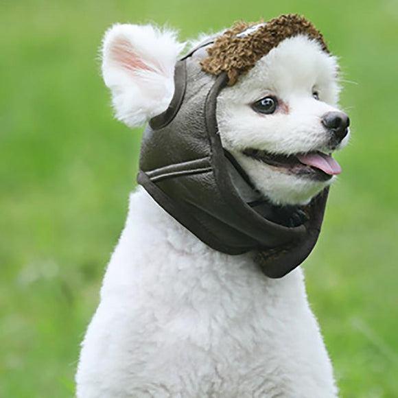 Gorro Piloto para Perros Pequeños y Medianos