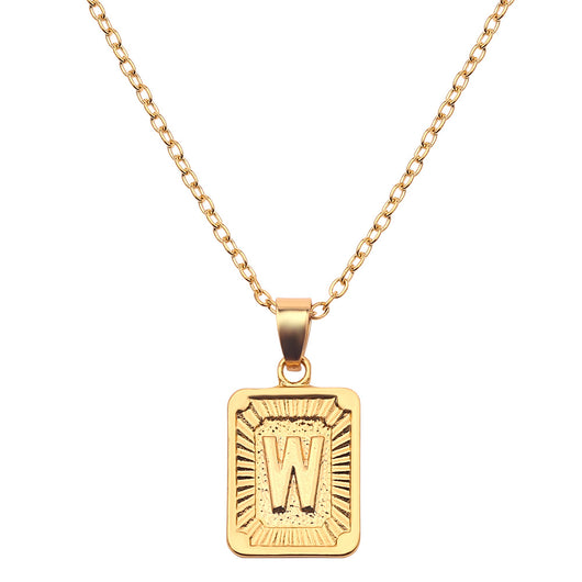Collar con Dije de Letra del Alfabeto Inglés - Image 75