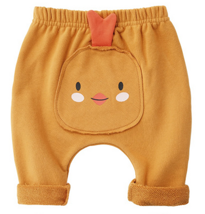 Pantalones para bebé con parches de dibujos animados - Image 5