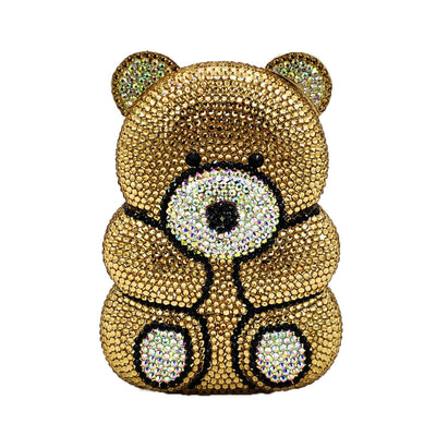 Bolso de Fiesta con Diseño de Osito y Cristales Brillantes - Image 5
