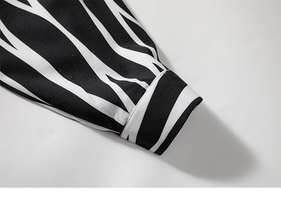 Camisa Holgada de Rayas para Hombre Talla Grande - Image 18