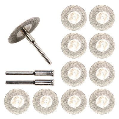 Set 10 Discos de Corte Diamantado 30mm para Herramientas Rotatorias Dremel