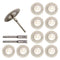 Set 10 Discos de Corte Diamantado 30mm para Herramientas Rotatorias Dremel