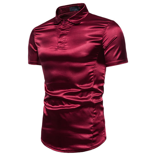 Camisa Casual de Manga Corta Básica para Hombre - Diseño Versátil y Cómodo - Image 8