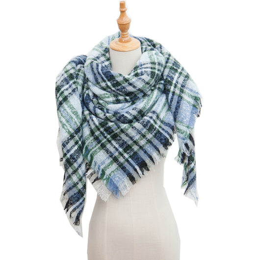 Chal Triangular Escocés para Otoño e Invierno - Amplio y Versátil - Image 10