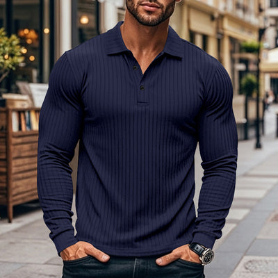 Camisa Casual Clásica para Hombre con Solapa y Botones - Image 2