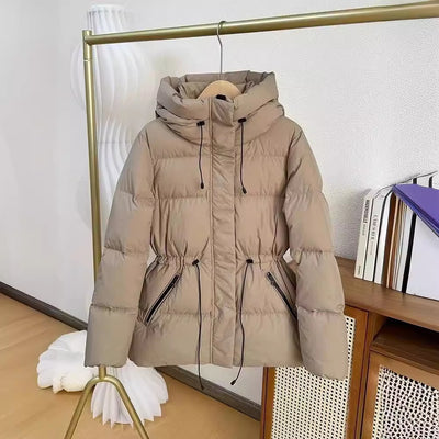 Abrigo Acolchado de Terciopelo con Capucha para Mujer - Chaqueta Cálida - Image 25
