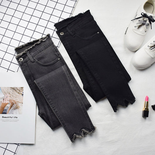 Jeans de Talle Alto Mujer Capri Nueve Puntos - Image 2