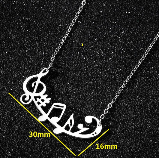 Collar de Nota Musical en Acero Inoxidable - Image 5