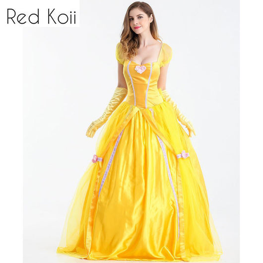 Vestido de Noche Bella y la Bestia - Disfraz de Mascarada Elegante - Image 4