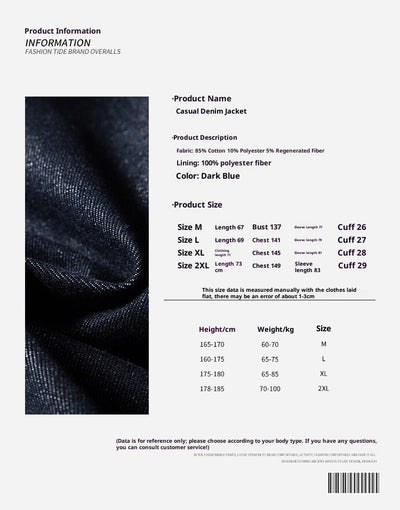 Chaqueta Denim Vintage con Capucha y Cierre para Hombre y Mujer - Estilo Casual Deslavado - Image 7