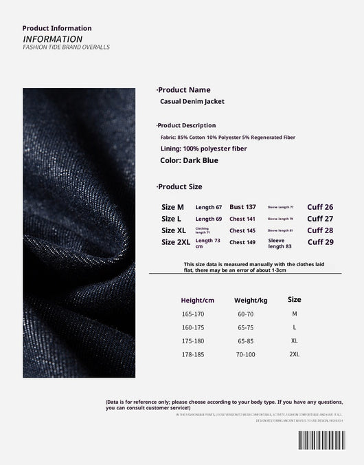 Chaqueta Denim Vintage con Capucha y Cierre para Hombre y Mujer - Estilo Casual Deslavado - Image 7