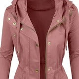 Chaqueta Biker de Cuero para Mujer - Diseño Clásico en Colores Sólidos - Image 3