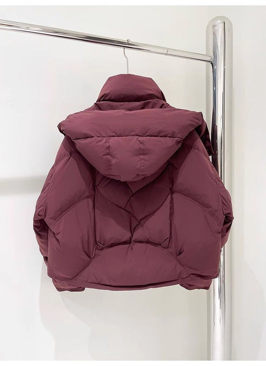 Chaqueta Acolchada Suelta con Capucha para Mujer - Image 19