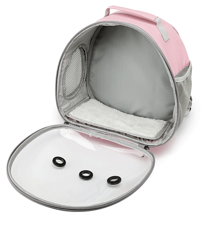 Mochila Transportadora Transparente para Mascotas Pequeñas - Hámster, Conejillo de Indias, Conejo - Image 17