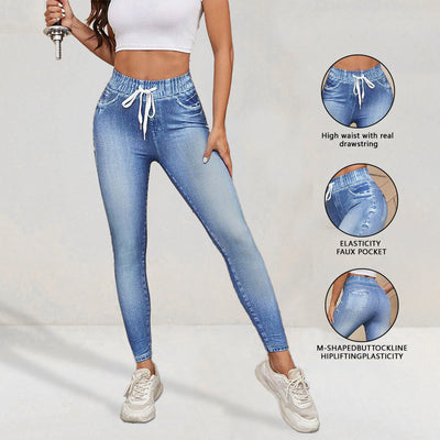 Jeans Rotos Cintura Alta Súper Elásticos
