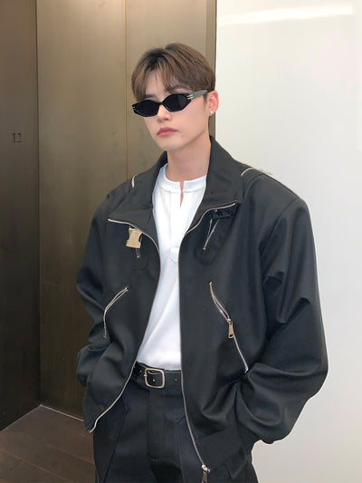 Abrigo Casual Holgado para Hombre Primavera Diseño Minimalista - Image 13