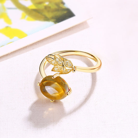 Anillo de Cuarzo Citrino Natural - Joya Energética - Image 10