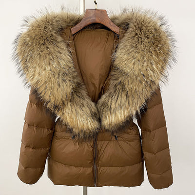 Chaqueta Acolchada Corta Ajustada para Mujer con Forro de Piel - Image 57