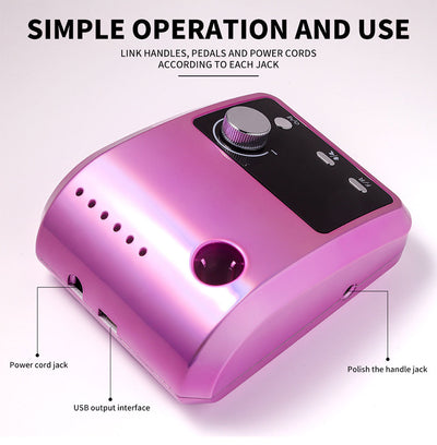 Pulidor Eléctrico de Uñas Profesional 45000 RPM - Image 12