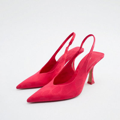 Sandalias de Tacón Alto Stiletto con Tira Trasera y Punta Aguda - Image 4