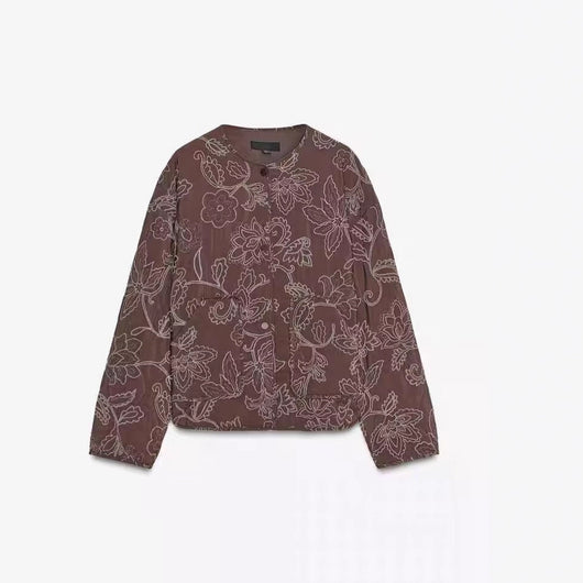 Chaqueta Acolchada de Algodón con Estampado de Texturas Animales - Image 3