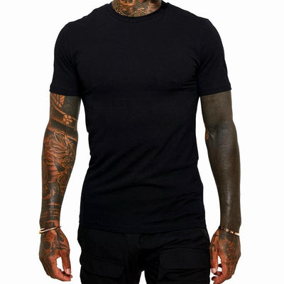 Pack de 3 Camisetas Cuello Redondo Blanco y Negro Entalladas - Image 3