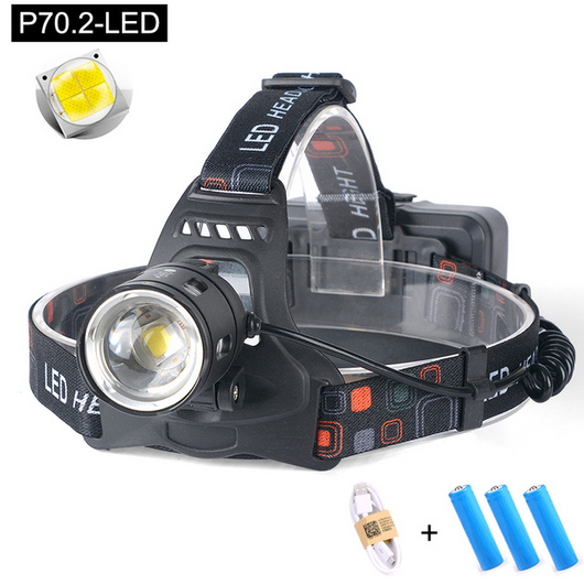 Linterna LED Frontal Recargable USB - Alcance Potente para Exteriores - Image 5