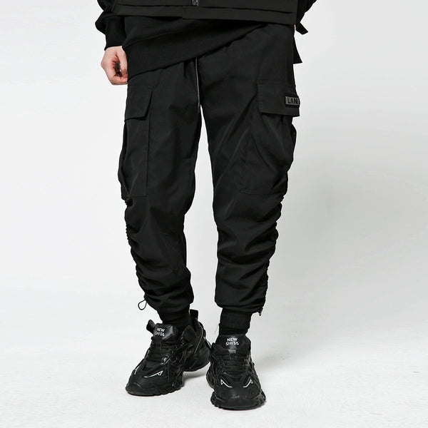 Pantalones Overol Cargo Urbano Hombre - Cintura Elástica Tendencia Street