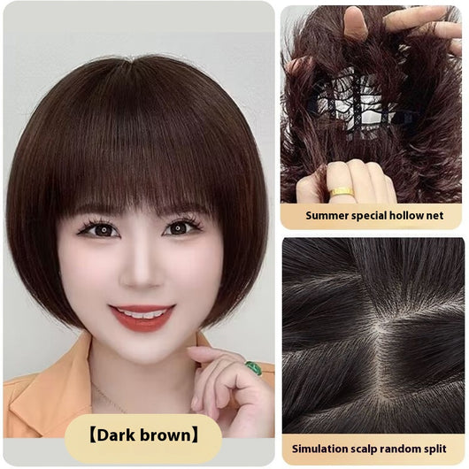 Peluca Bob Tejida a Mano con Cabello Natural Humano - Image 9