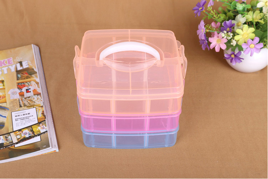 Caja de Herramientas Organizadora Portátil de 3 Niveles con Compartimentos Elásticos - Image 4