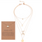 Multi-layer Moon Pendant Necklaces for Women Bohemian Wafer Elegant Necklace Elephant bundle
