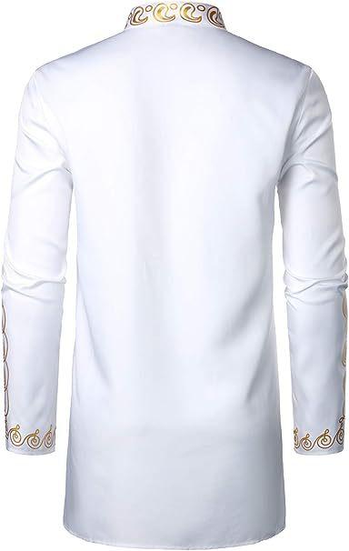 Conjunto Traje Africano Bronce para Hombre - Camisa y Pantalón - Image 20