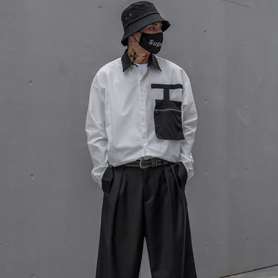 Camisa Blanca Oversized Manga Larga Estilo Coreano - Image 8