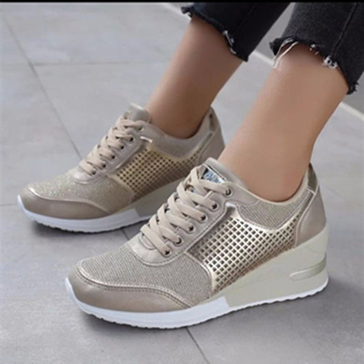 Zapatillas Deportivas con Plataforma y Tacón para Mujer