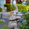 Estatua de Elefante para Jardín - Decoración de Resina Artesanal
