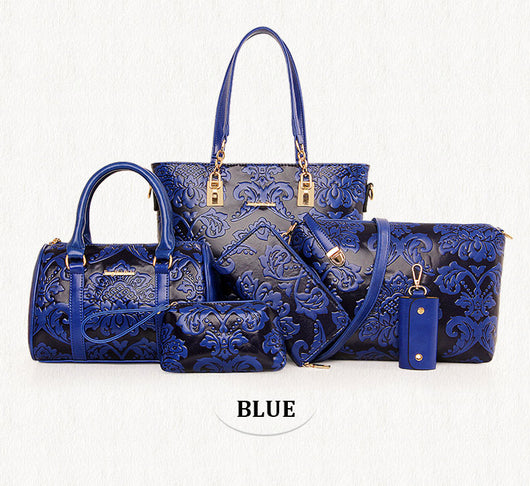Bolsa Mensajera Rose con Relieve Floral - Set 6 Piezas para Mamá - Image 9