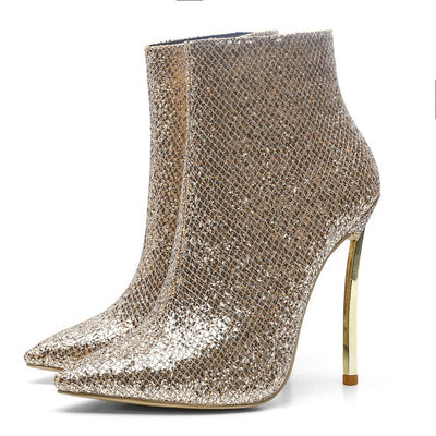 Botas Stiletto Doradas para Mujer - Image 5