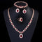 Conjunto de Collar Retro con Circonita de Marca Premium para Mujer