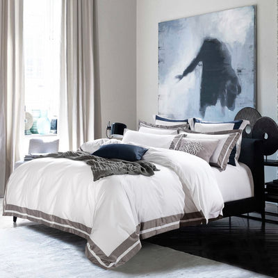 Juego de Cama Blanco 4 Piezas Algodón Puro Estilo Europeo - Image 14