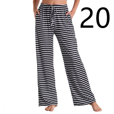 Pantalones Deportivos Casuales con Cintura Elástica y Bolsillos para Mujer - Image 40