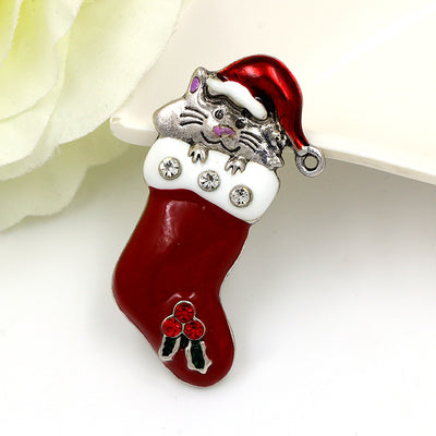 Broche de Zapato Navideño Europeo Americano
