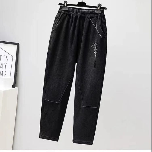 Pantalones Harem Cómodos Plus Size con Tecnología Térmica