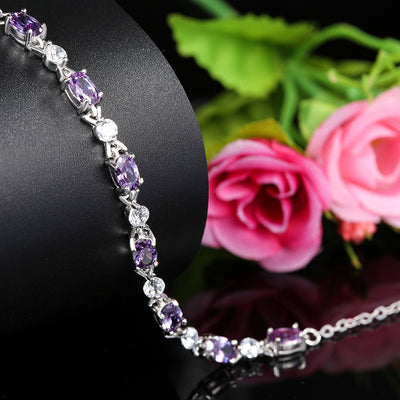 Pulsera de Plata con Amatista - Image 3