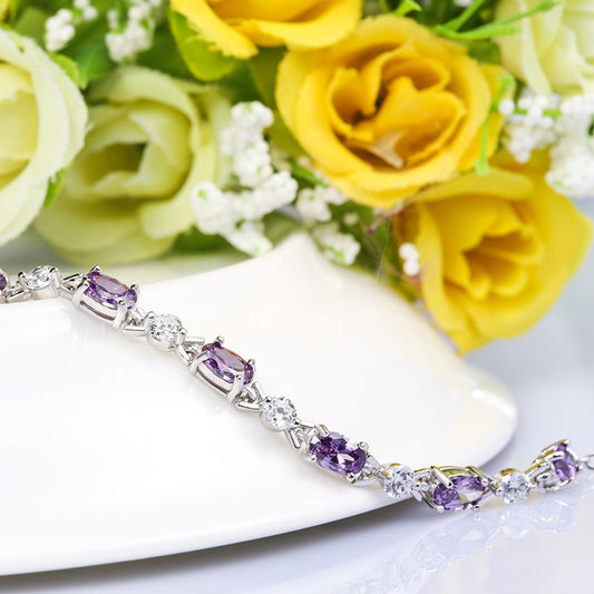 Pulsera de Plata con Amatista - Image 2